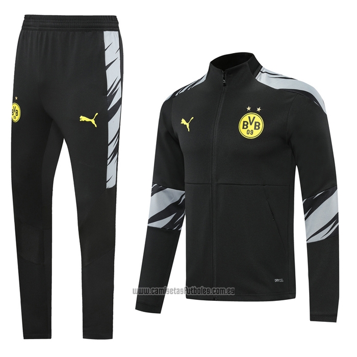 Chandal de Chaqueta del Borussia Dortmund 2020-2021 Negro